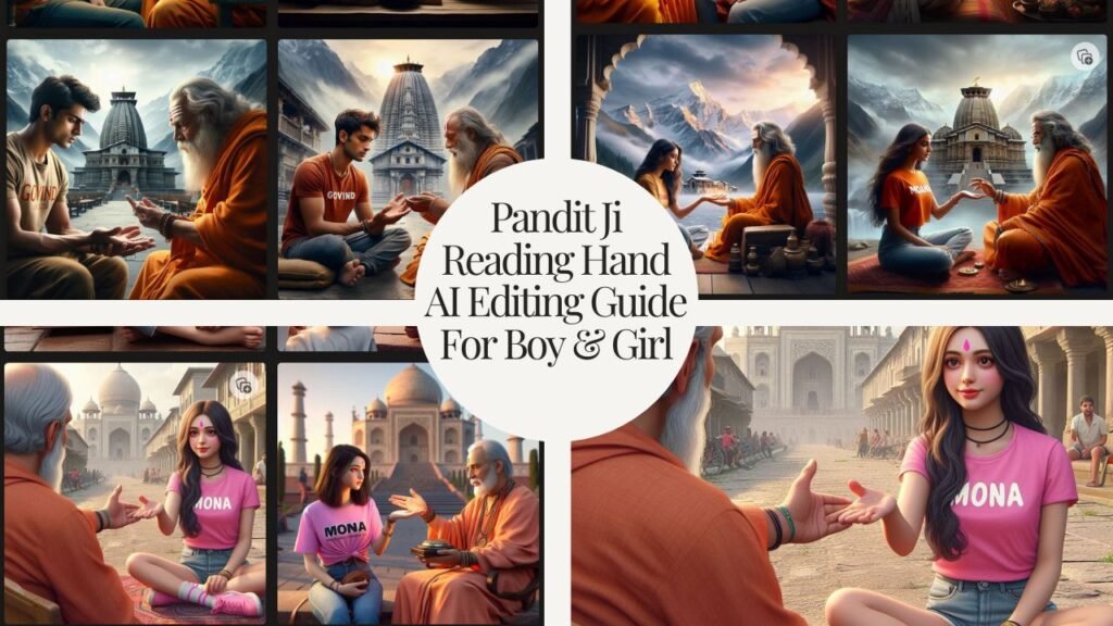 Pandit Ji Reading Hand AI Editing Guide For Boy & Girl