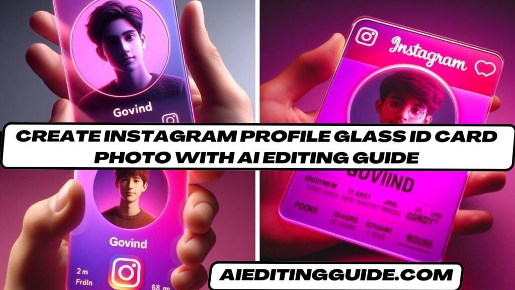 Create Instagram Profile Glass ID Card Photo with AI Editing Guide