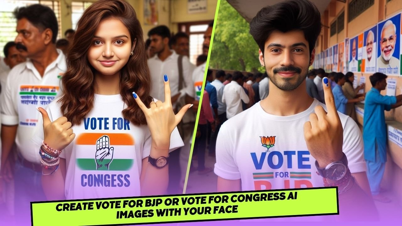 Create Vote For BJP or Vote For Congress AI Images With Your Face