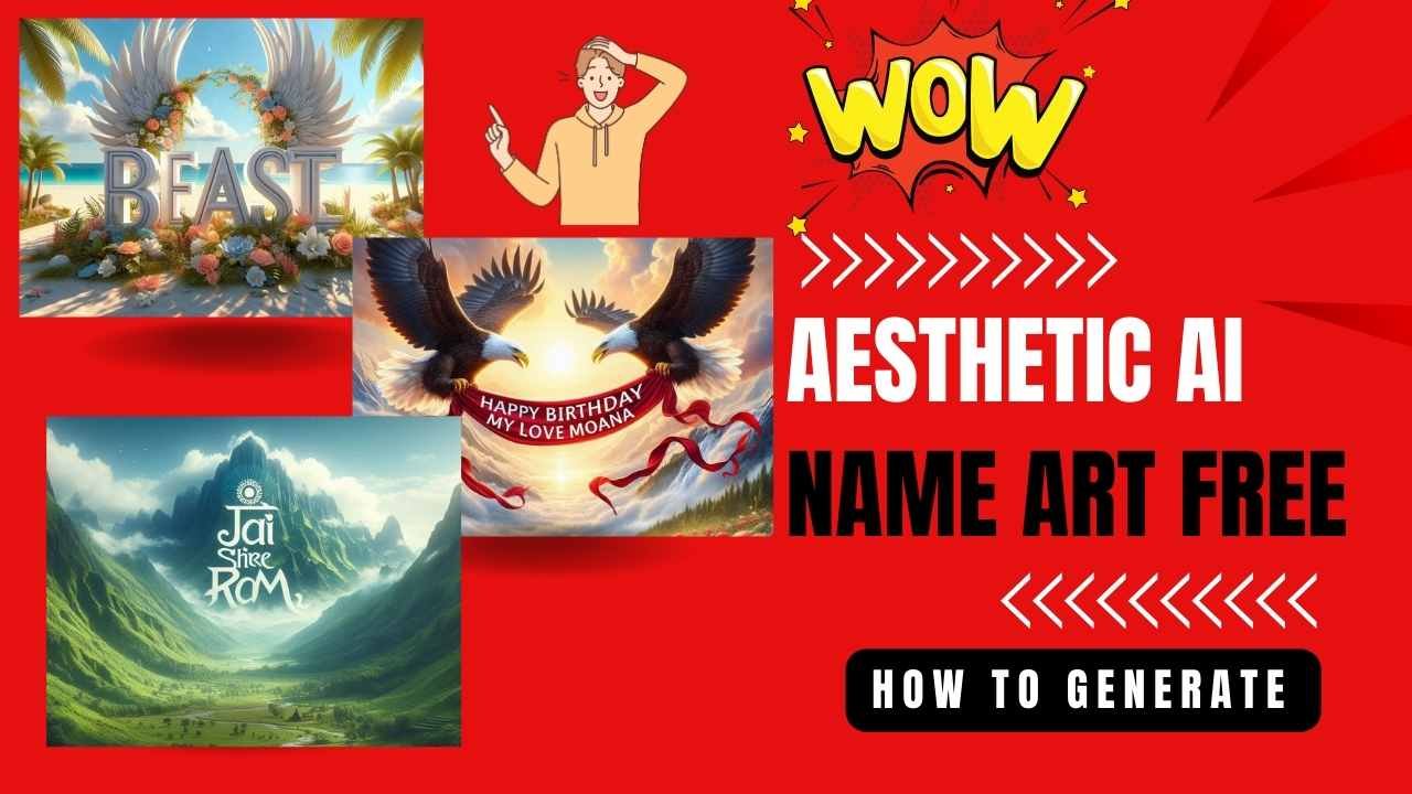 Aesthetic AI Name Art Free