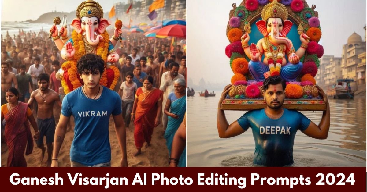 Ganesh Visarjan AI Photo Editing Prompts 2024