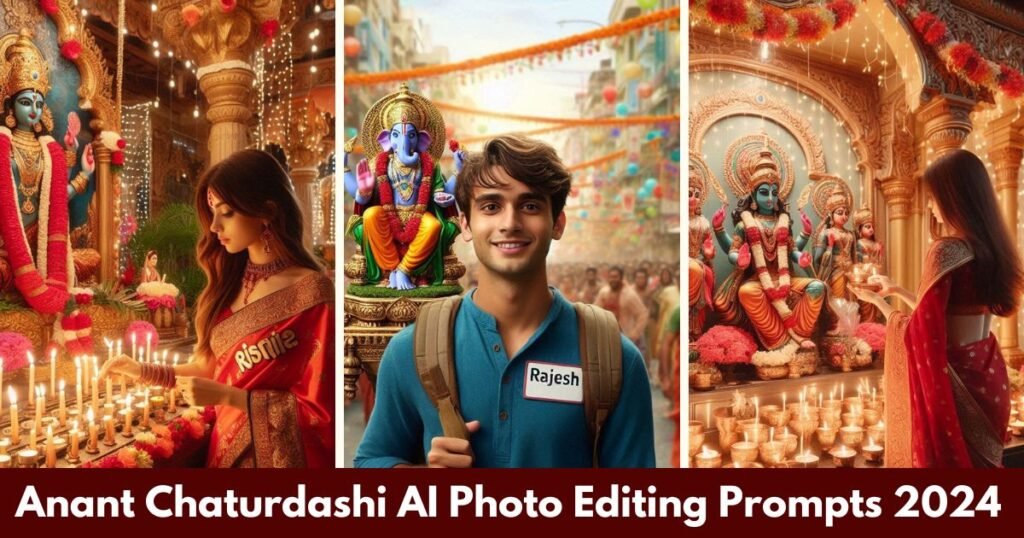 Anant Chaturdashi AI Photo Editing Prompts 2024