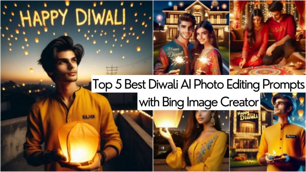 Top 5 Best Diwali AI Photo Editing Prompts with Bing Image Creator